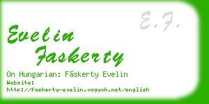 evelin faskerty business card